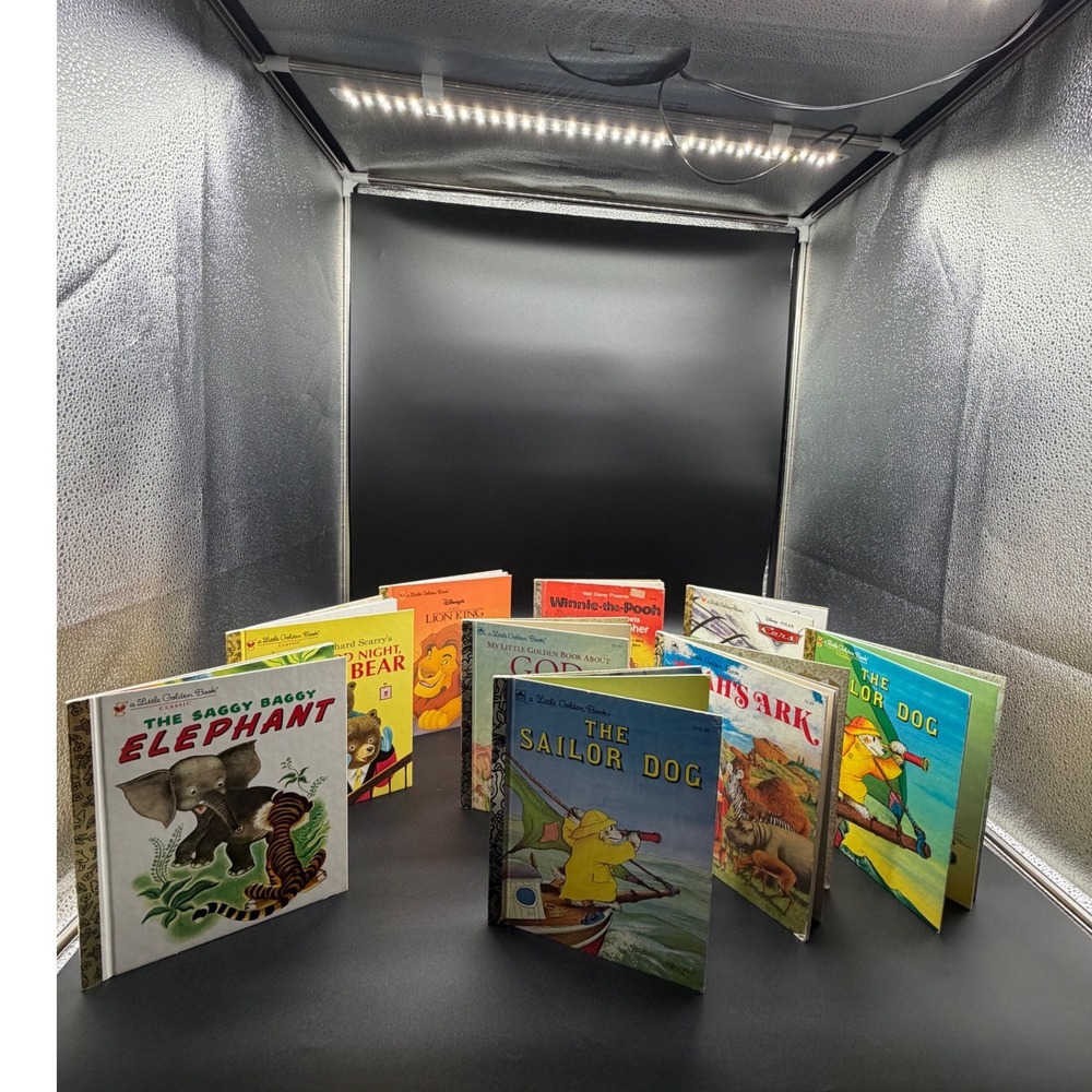 9 Little Golden Books Disney Lion King Winnie the Pooh Cars Richard Scarry